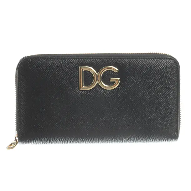 Geldbörse, in Schwarz, Leder, Dolce & Gabbana