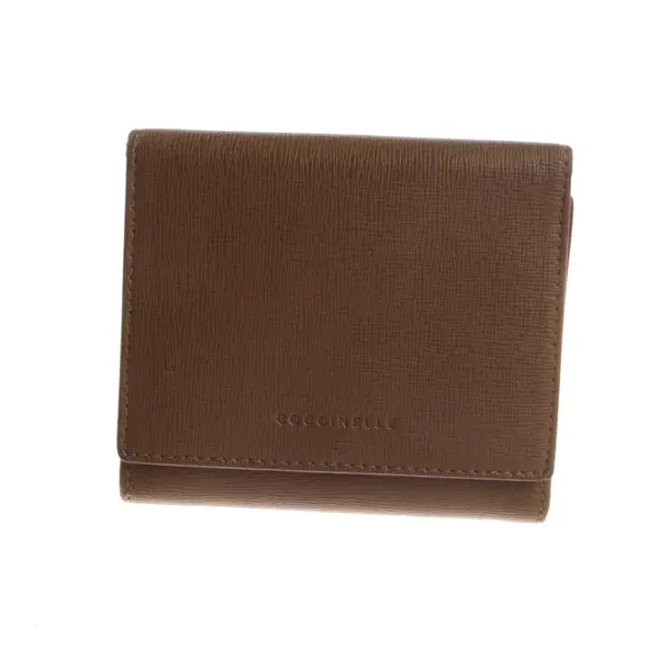 Geldbörse, in Beige, Leder, Coccinelle