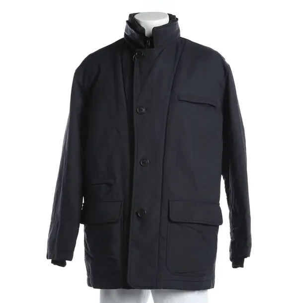 Mid-Season Jacket, in Navy, Viscose, Fay