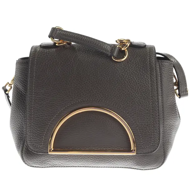Shoulder Bag, in Gray, Leather, Coccinelle