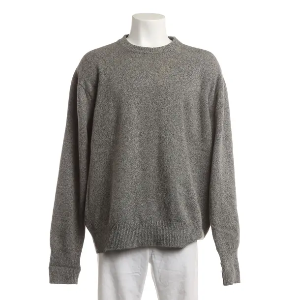 Jumper, in Gray, Wool, Fedeli