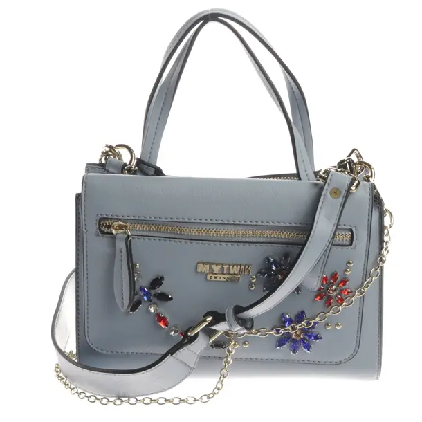 Schultertasche, in Hellblau, Polyurethan, Twin Set