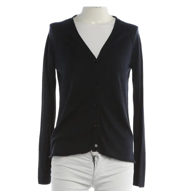 Cardigan, in Navy, Silk, Jil Sander