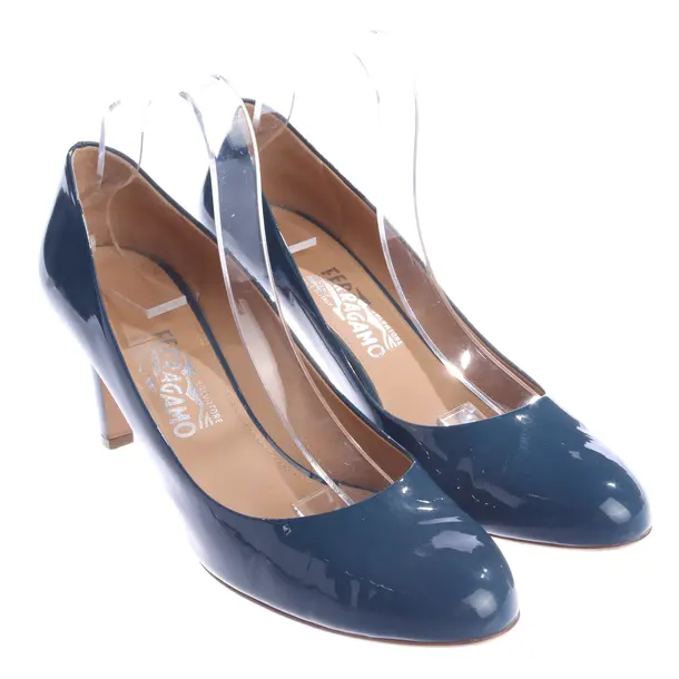 Pumps, in Blau, Salvatore Ferragamo