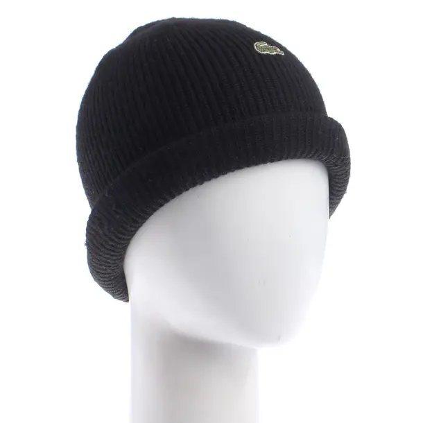 Beanie, in Black, Cotton, Lacoste