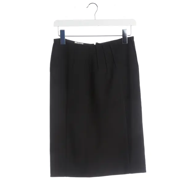 Rock, in Schwarz, Wolle, Miu Miu