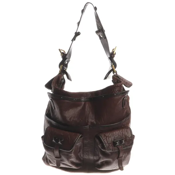 Schultertasche, in Braun, Leder, Chloé
