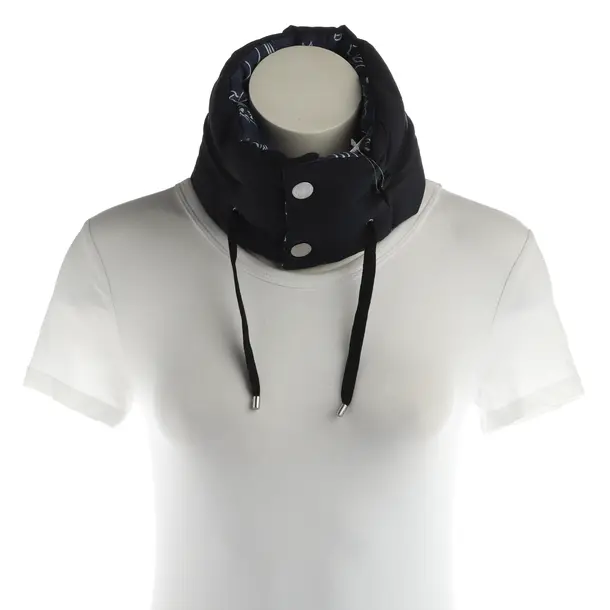 Scarf, in Navy, Cotton, Hermès