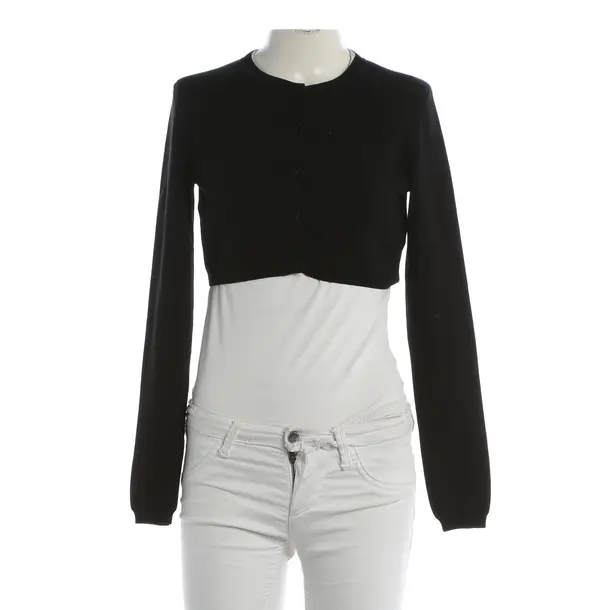 Strickjacke, in Schwarz, Baumwolle, Max Mara