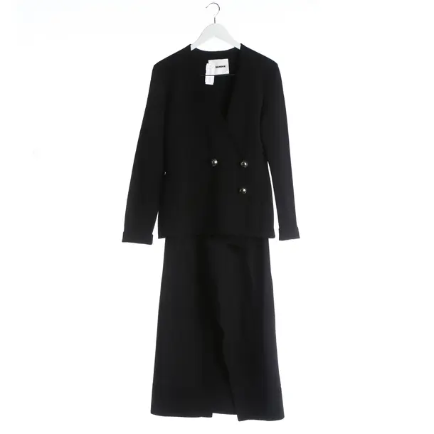Skirt Suit, in Black, Wool, Jil Sander