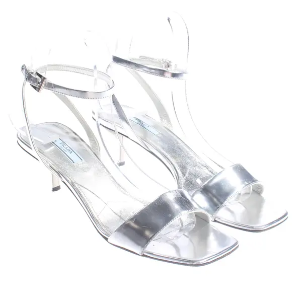 Sandaletten, in Silber, Prada