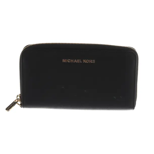 Wallet, in Black, Leather, Michael Kors