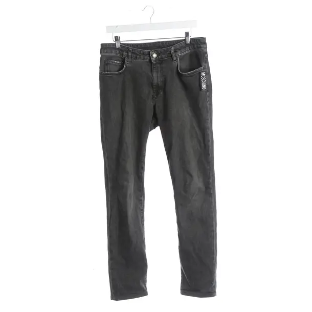 Jeans slim fit, in Grigio scuro, Cotone, Moschino