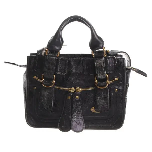 Handbag, in Purple, Leather, Chloé