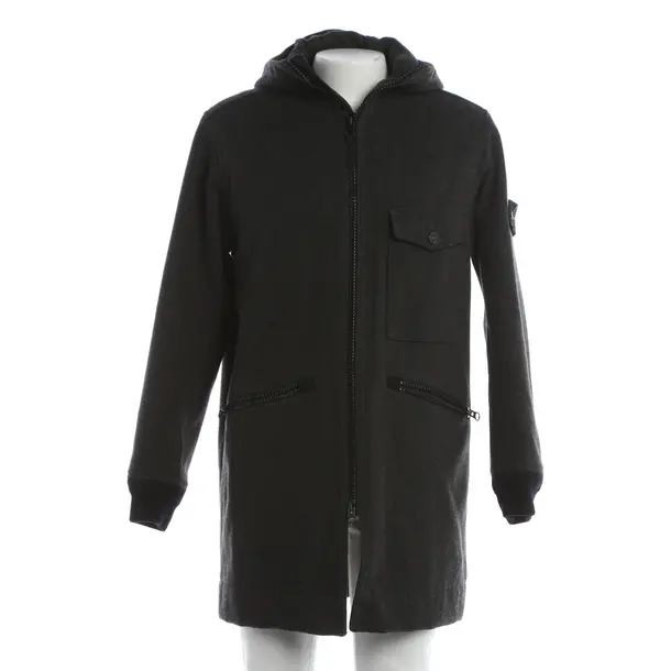 Mid-Season Jacket, in Dark Gray, Wool, Stone Island