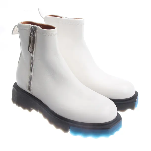 Stiefeletten, in Weiß, Off-White