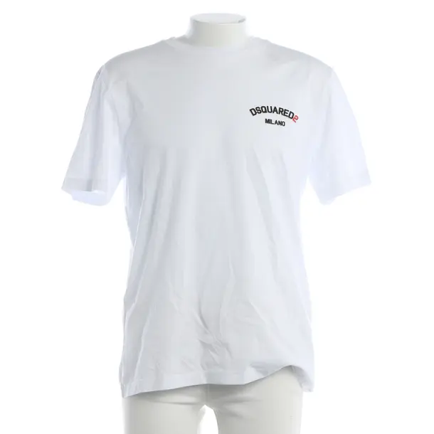T-Shirt, in White, Cotton, Dsquared