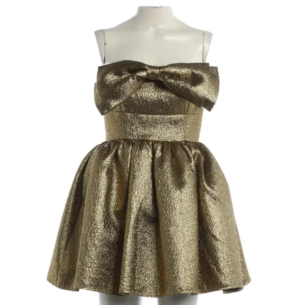 Cocktail Dress, in Gold, Polyester, self-portrait