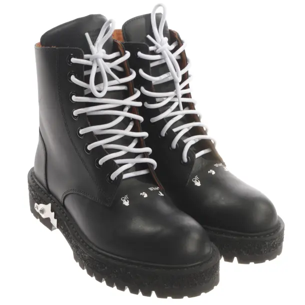 Boots, in Schwarz, Off-White