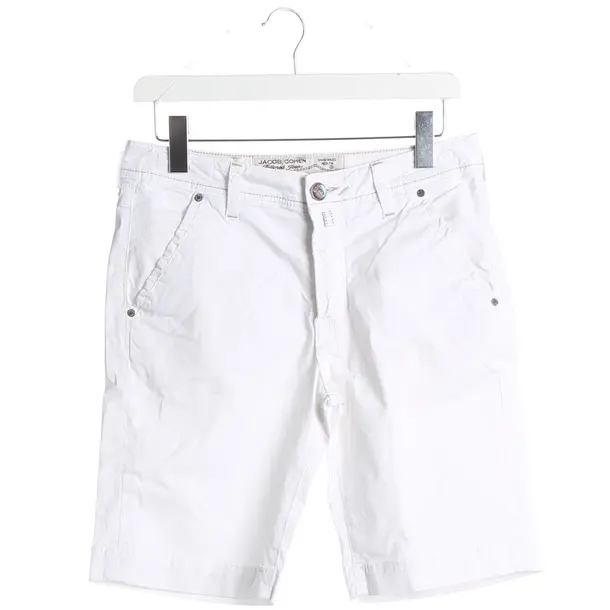 Shorts, in White, Cotton, Jacob Cohen