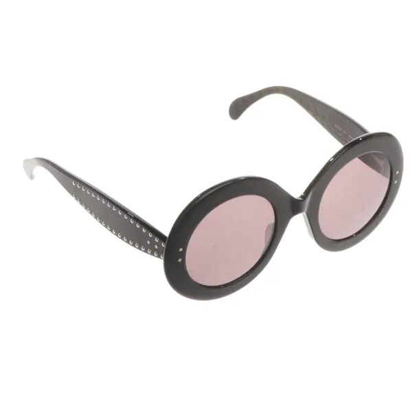 Sonnenbrille, in Schwarz, Kunststoff, Alaia