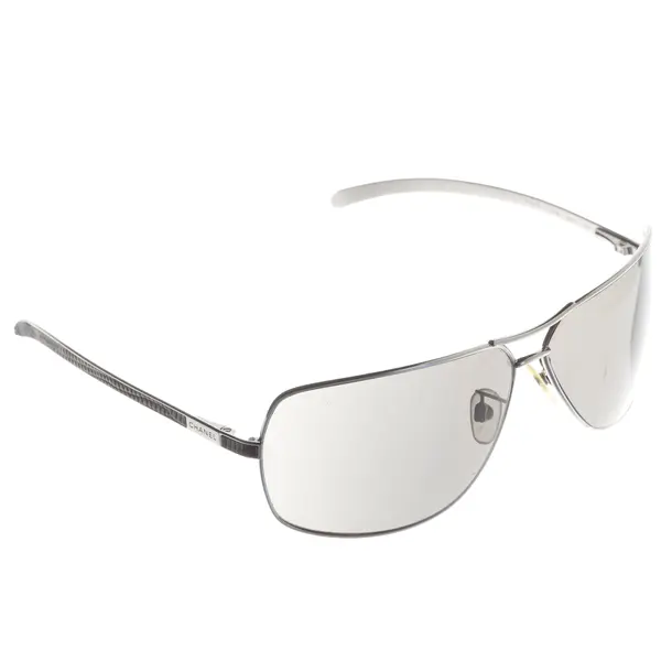 Sunglasses, in Silver, Metal, Chanel