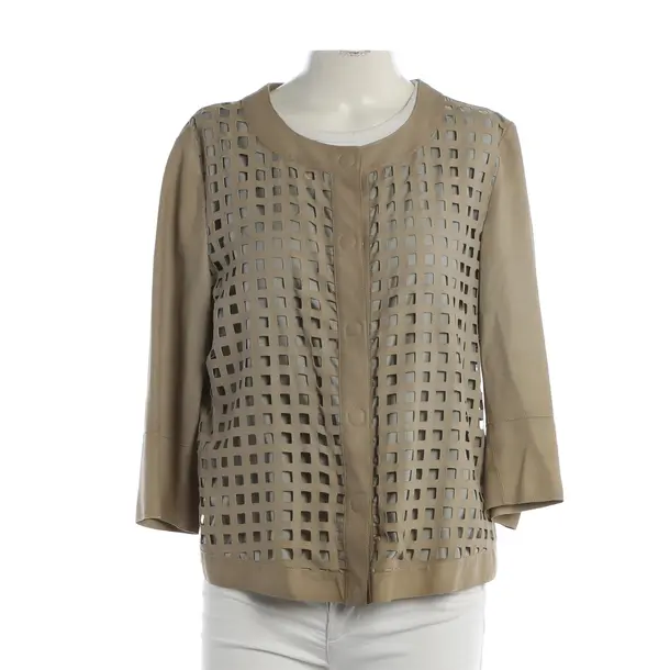 Lederjacke, in Beige, Leder, Armani Collezioni