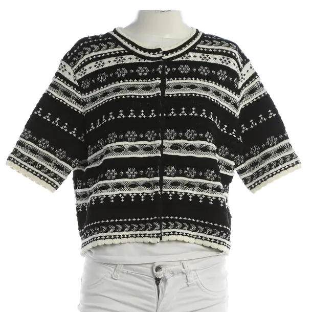 Strickjacke, in Schwarz, Baumwolle, Ermanno Scervino