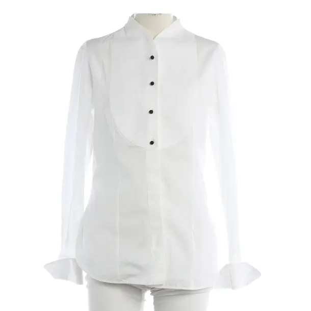 Bluse, in Weiß, Baumwolle, Giorgio Armani