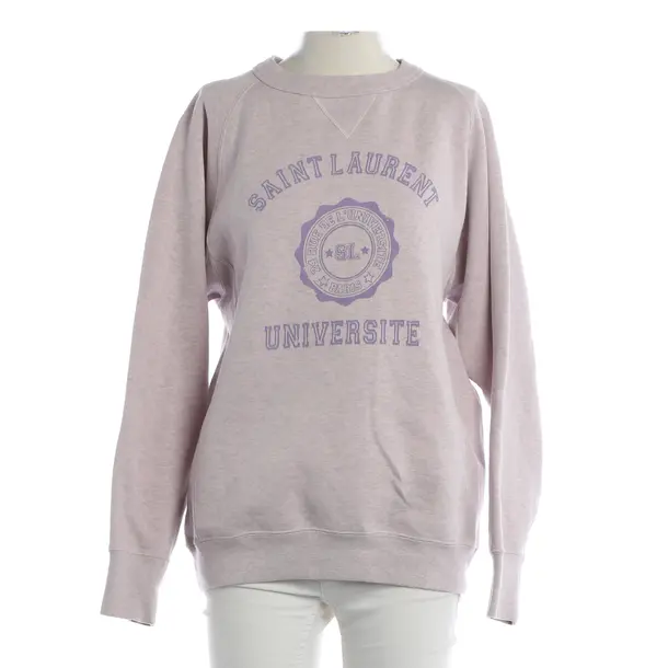 Sweatshirt, in Hellrosa, Baumwolle, Saint Laurent