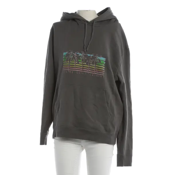 Felpa con cappuccio, in Grigio, Cotone, Saint Laurent