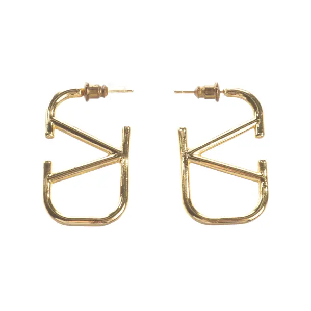 Ohrringe, in Gold, Metall (metallisch, metallisiert), Valentino