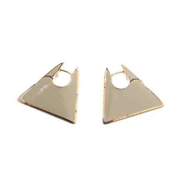 Ohrring, in Beige, Metall (metallisch, metallisiert), Bottega Veneta