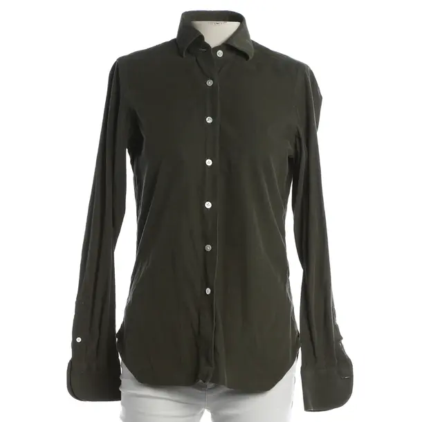 Blouse, in Dark Green, Cotton, Finamore 1925