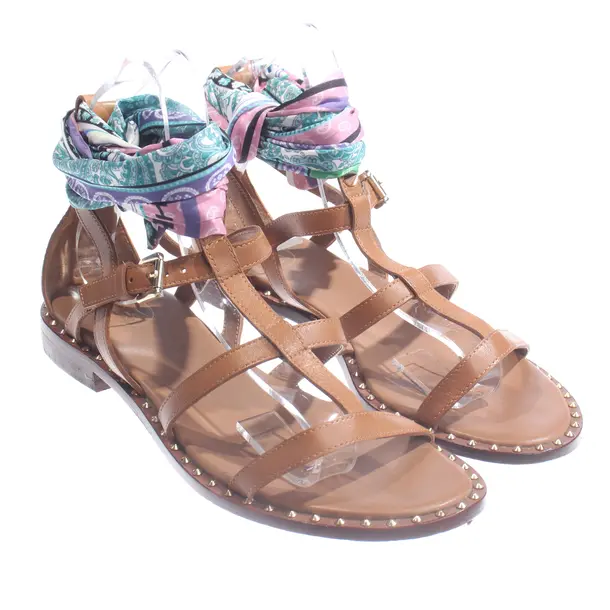 Strappy Sandals, in Multicolored, Ash