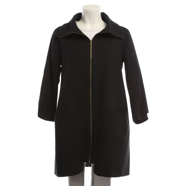 Mid-Season Coat, in Navy, Cotton, Herno