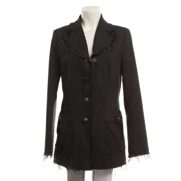 Mid-Season Coat, in Dark Gray, Acrylic, Dondup