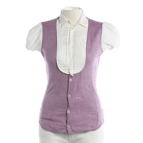 Blouse, in Purple, Linen, Dsquared