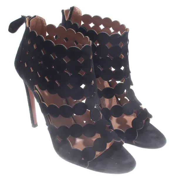Heeled Sandals, in Black, Alaia