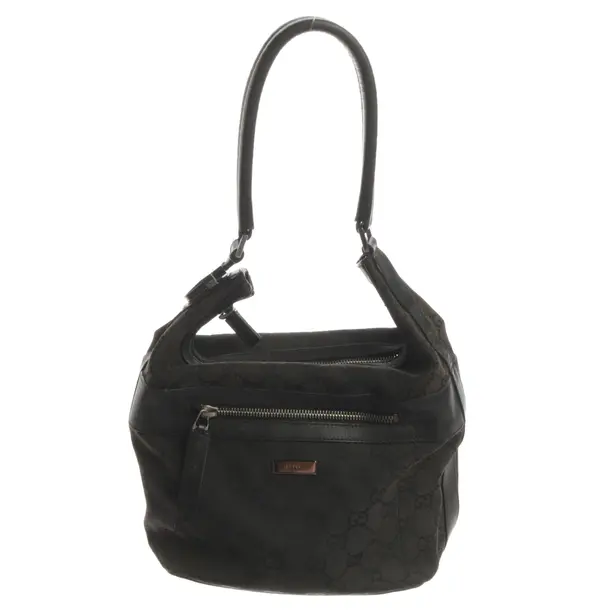 Shoulder Bag, in Black, Cotton, Gucci