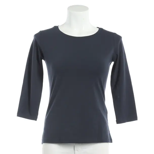 Long Sleeve Shirt, in Navy, Cotton, Max Mara
