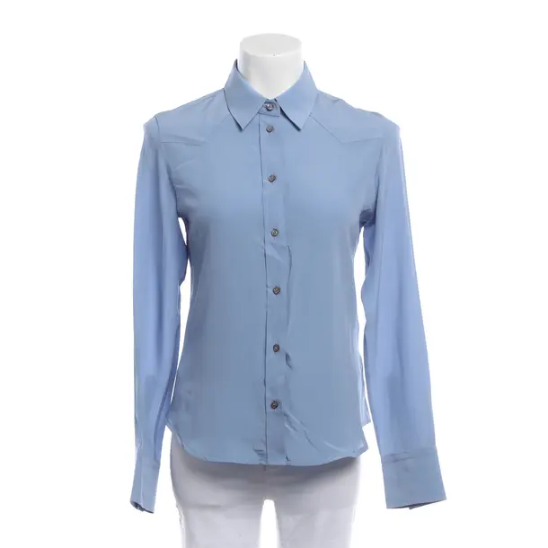 Blouse, in Blue, Silk, Golden Goose
