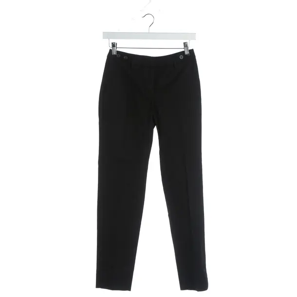 Pants, in Black, Cotton, Peserico
