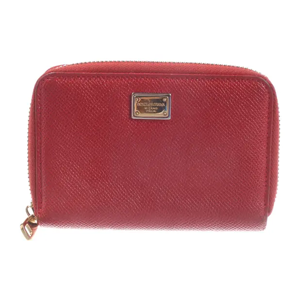 Geldbörse, in Rot, Leder, Dolce & Gabbana