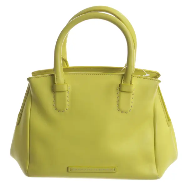 Handbag, in Neon Yellow, Leather, Hogan