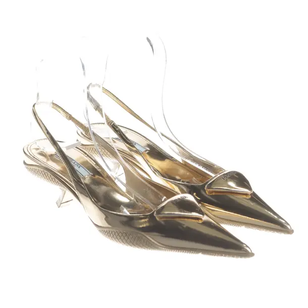 Slingbacks, in Gold, Prada