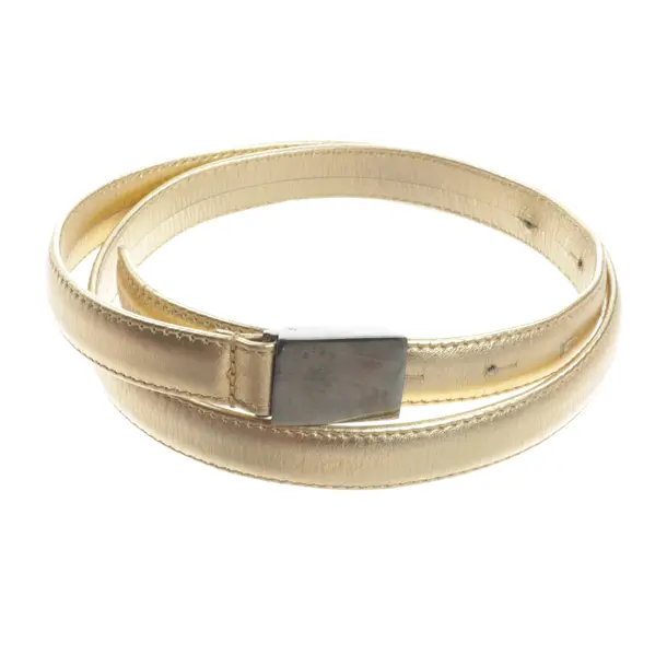 Belt, in Gold, Leather, Golden Goose