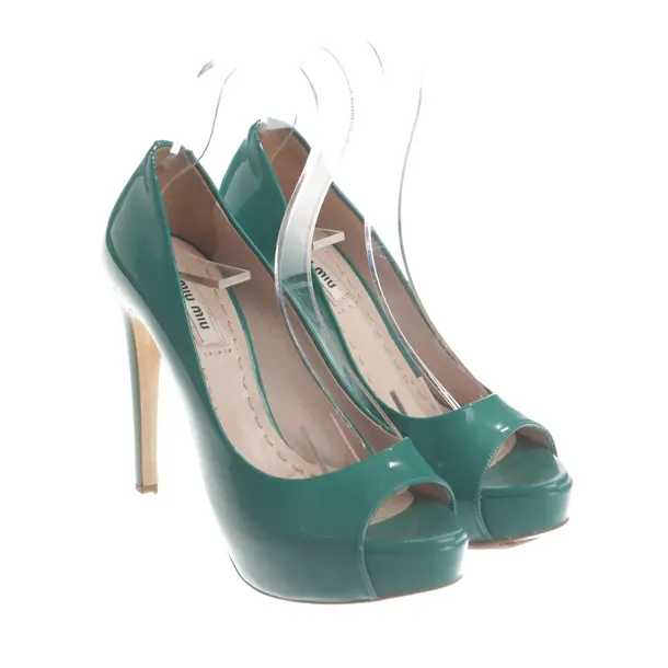Peeptoes, in Blau, Miu Miu