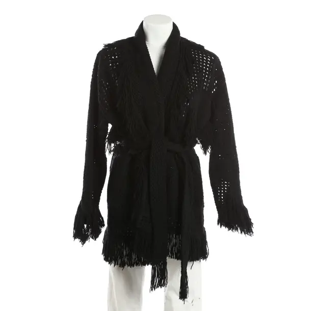 Cardigan, in Black, Wool, Alanui