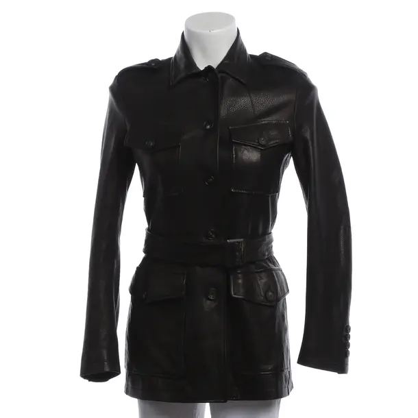 Lederjacke, in Schwarz, Leder, Tagliatore